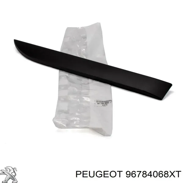 Moldura da porta traseira direita 96784068XT Peugeot/Citroen