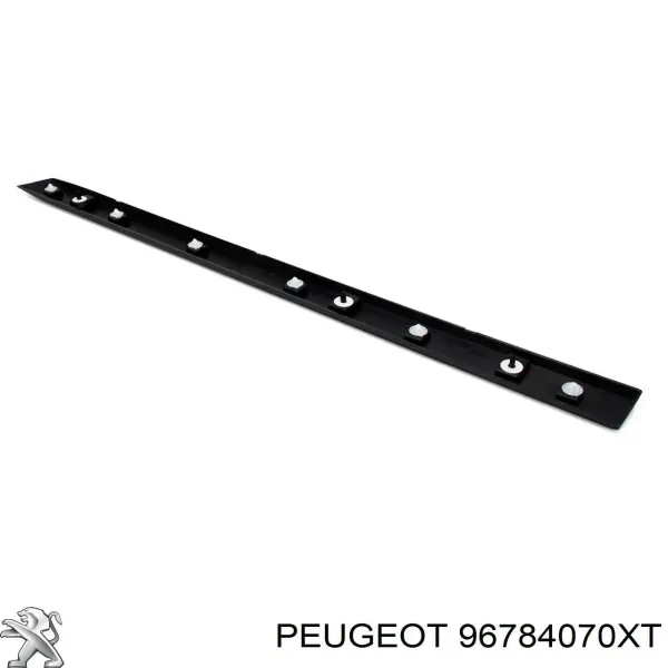 Moldura da porta dianteira esquerda 96784070XT Peugeot/Citroen