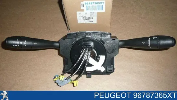 Comutador instalado na coluna da direção, montado 96787365XT Peugeot/Citroen