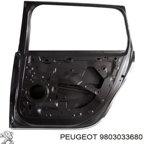 Porta traseira direita 9803033680 Peugeot/Citroen