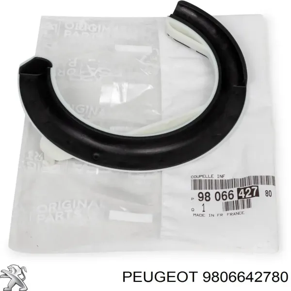 Espaçador (anel de borracha) da mola dianteira inferior 9806642780 Peugeot/Citroen