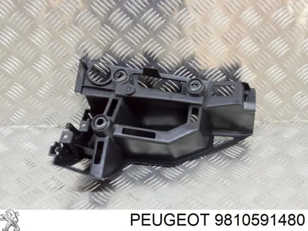 Consola direita do pára-choque traseiro 9810591480 Peugeot/Citroen