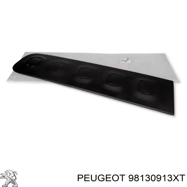Moldura da porta dianteira esquerda 98130913XT Peugeot/Citroen