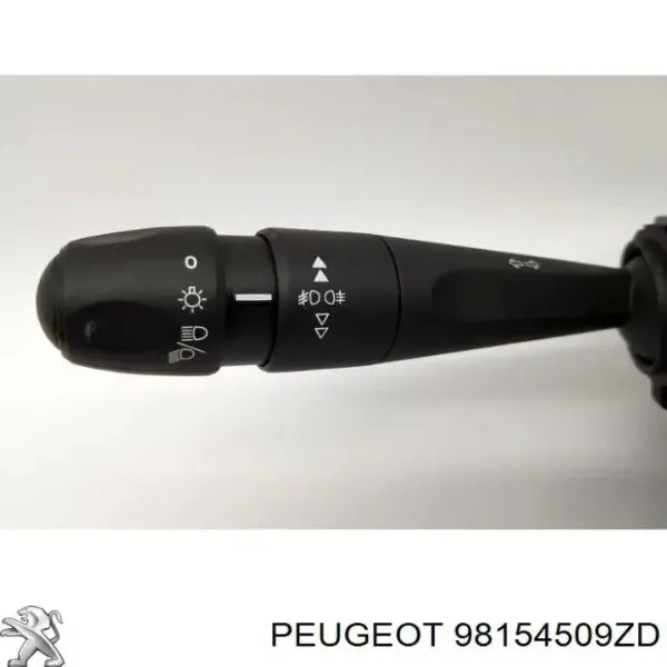 Comutador direito instalado na coluna da direção 98154509ZD Peugeot/Citroen