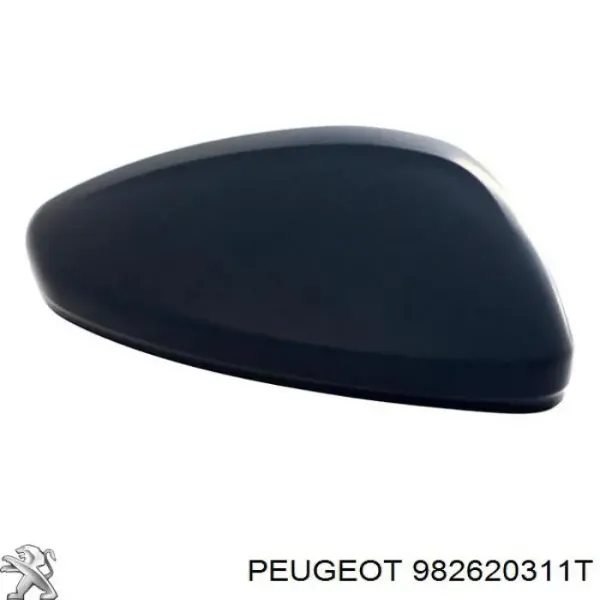 Placa sobreposta (tampa) do espelho de retrovisão direito 982620311T Peugeot/Citroen