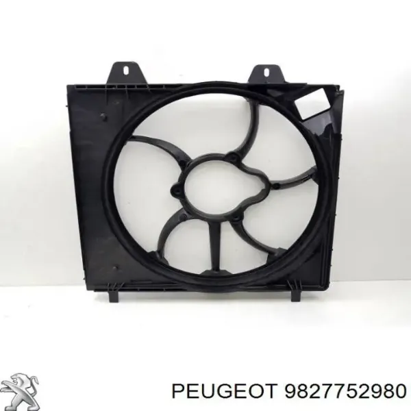 Difusor do radiador de esfriamento, montado com motor e roda de aletas 9827752980 Peugeot/Citroen