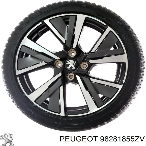 Discos de roda de aleação ligeira (de aleação ligeira, de titânio) 98281855ZV Peugeot/Citroen