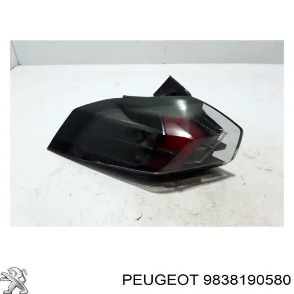 Lanterna traseira esquerda externa 9838190580 Peugeot/Citroen