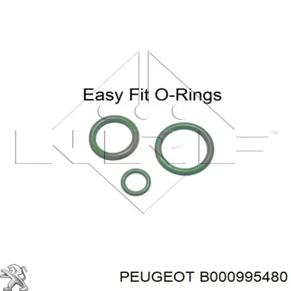 Radiador de aparelho de ar condicionado B000995480 Peugeot/Citroen