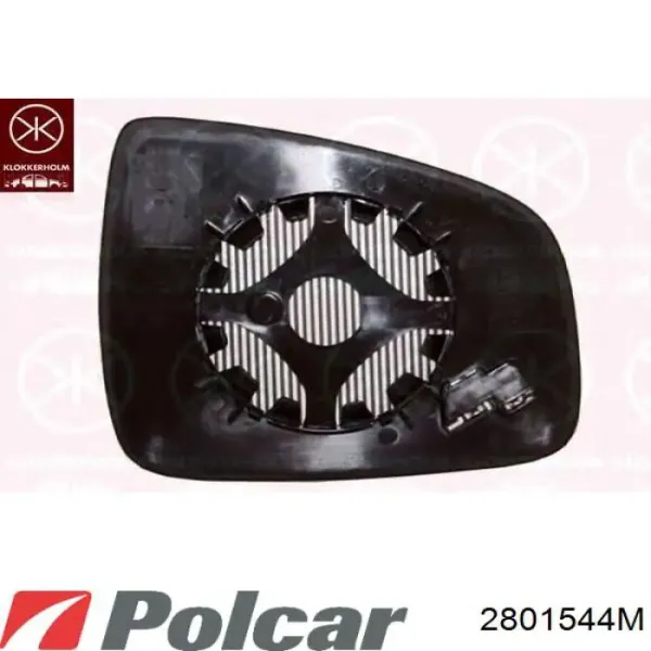 Elemento espelhado do espelho de retrovisão esquerdo 2801544M Polcar