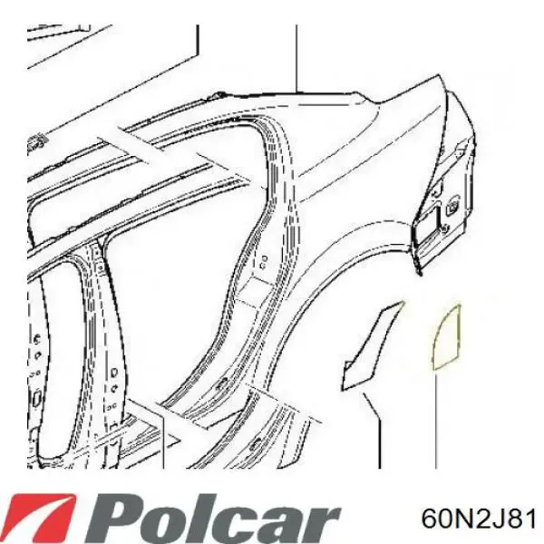 Radiador de intercooler 60N2J81 Polcar