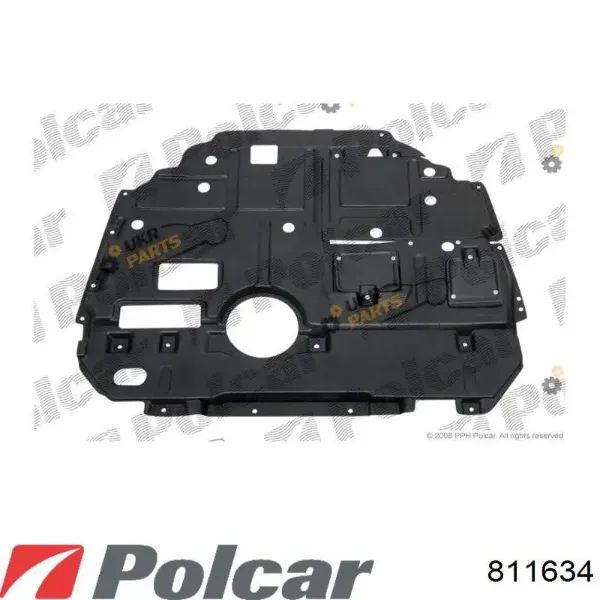 Suporte inferior do radiador (painel de montagem de fixação das luzes) 811634 Polcar