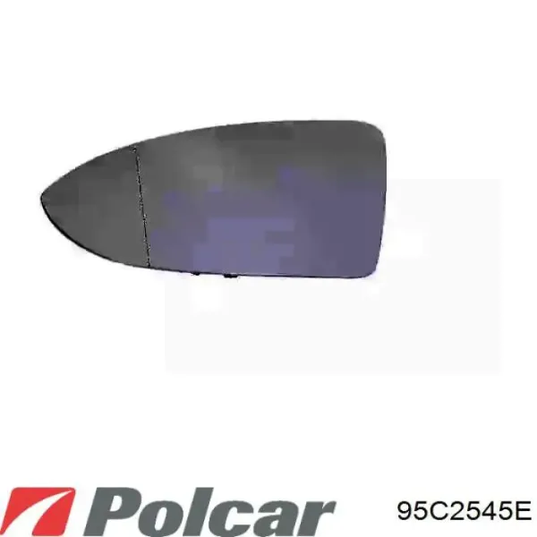 Elemento espelhado do espelho de retrovisão esquerdo 95C2545E Polcar