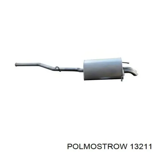 Silenciador, parte traseira 13211 Polmostrow