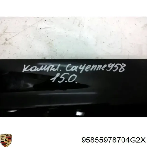 Moldura da porta dianteira esquerda inferior 95855978704G2X VAG