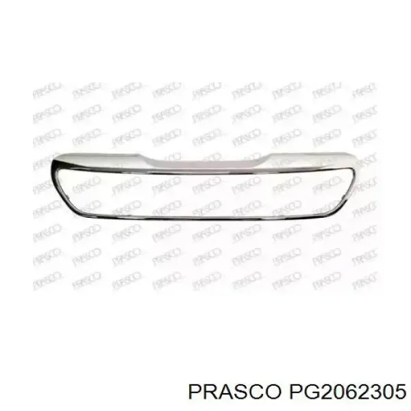 Placa sobreposta (carcaça) de grelha do radiador 1612201780 Peugeot/Citroen