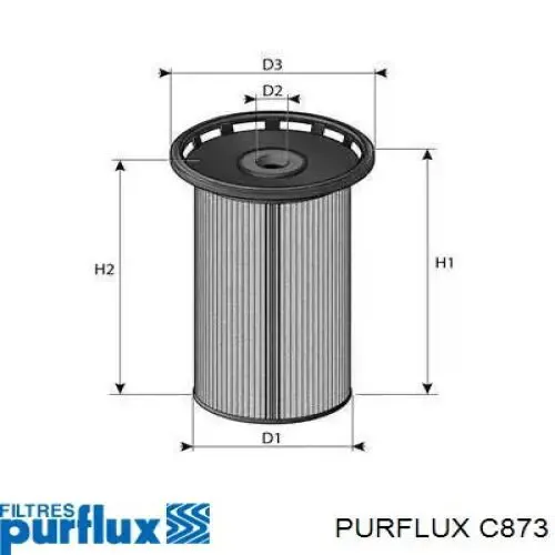 Filtro de combustível C873 Purflux