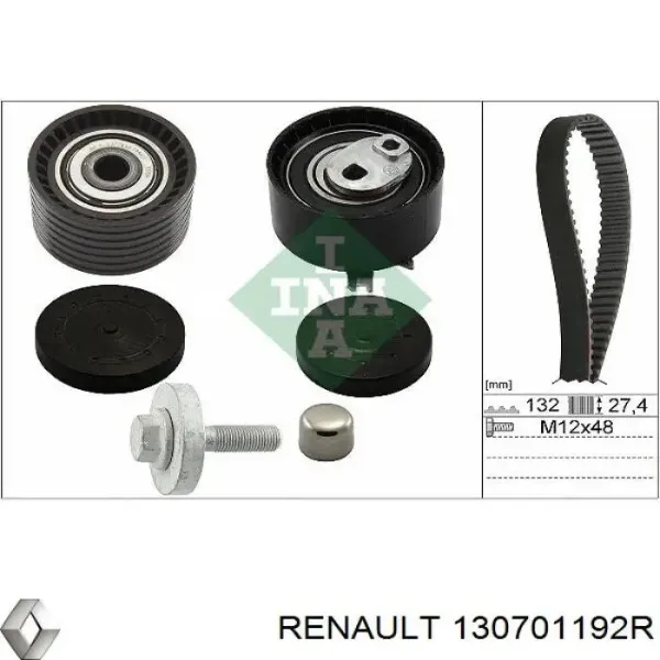 Compre 130701192R Renault (RVI) Rolo de reguladora de tensão da correia do mecanismo de distribuição de gás