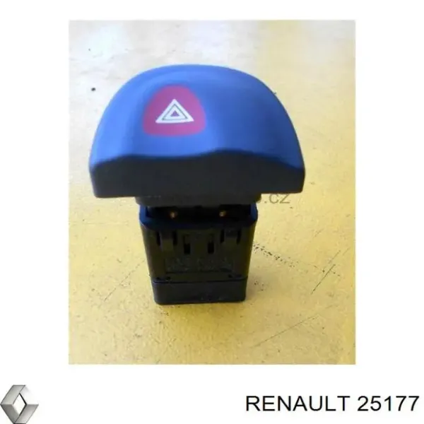 Botão de ativação do sinal de emergência 25177 Renault (RVI)