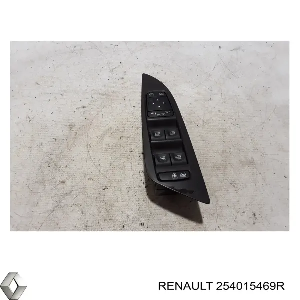 Unidade de botões dianteira esquerda de controlo de elevador de vidro 254015469R Renault (RVI)