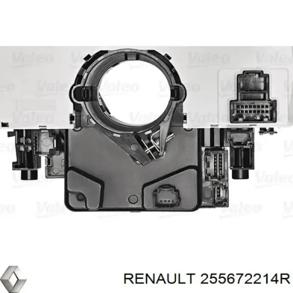 Comutador esquerdo instalado na coluna da direção 255672214R Renault (RVI)