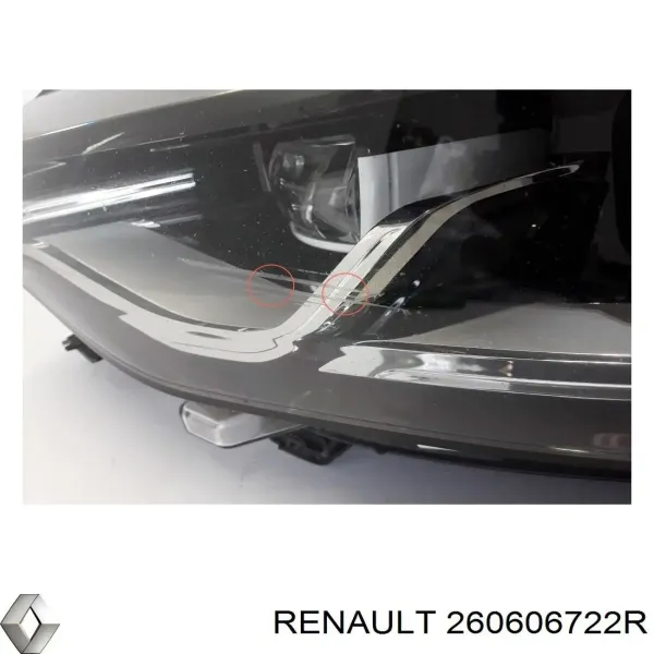 Luz esquerda 260606722R Renault (RVI)