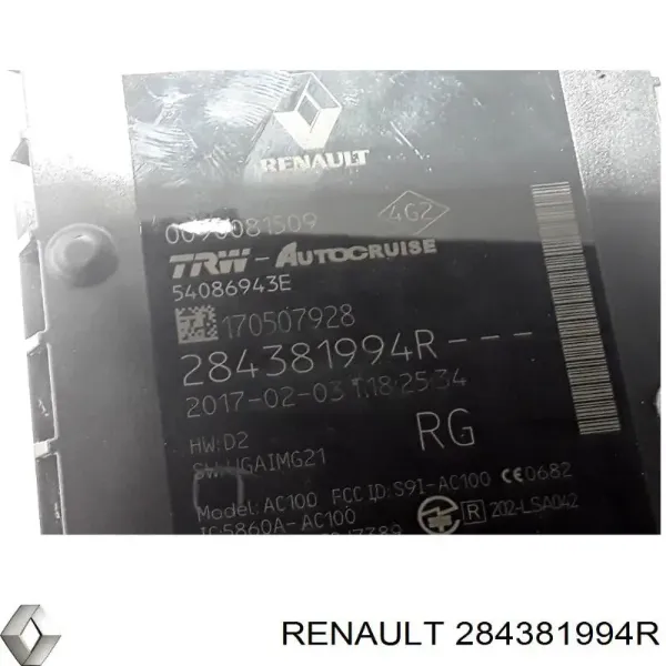 Sensor de radar de distância Renault (RVI) 284381994R preço, a partir de