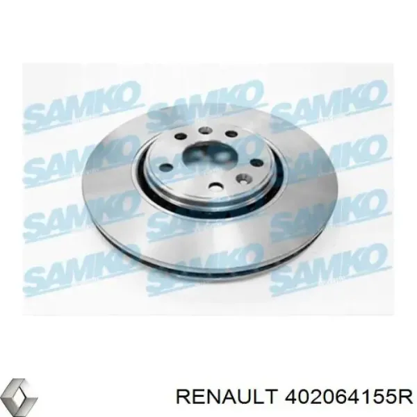 Disco do freio dianteiro 402064155R Renault (RVI)