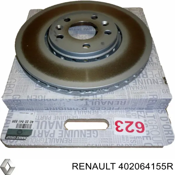 Disco do freio dianteiro Renault (RVI) 402064155R