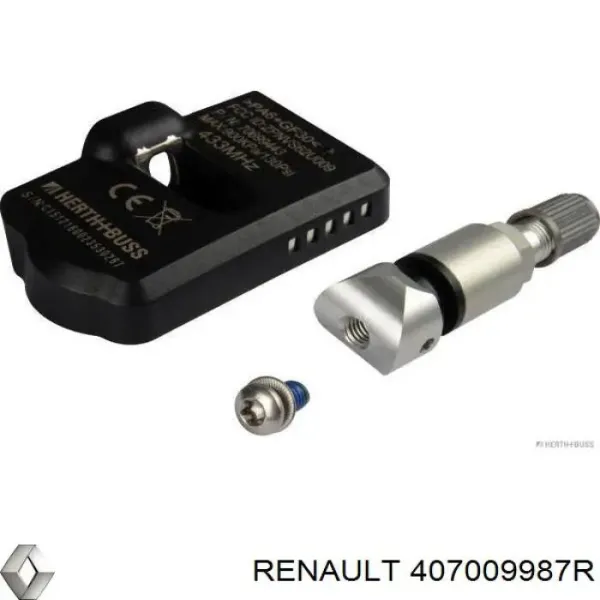Sensor de pressão de ar nos pneus 407009987R Renault (RVI)