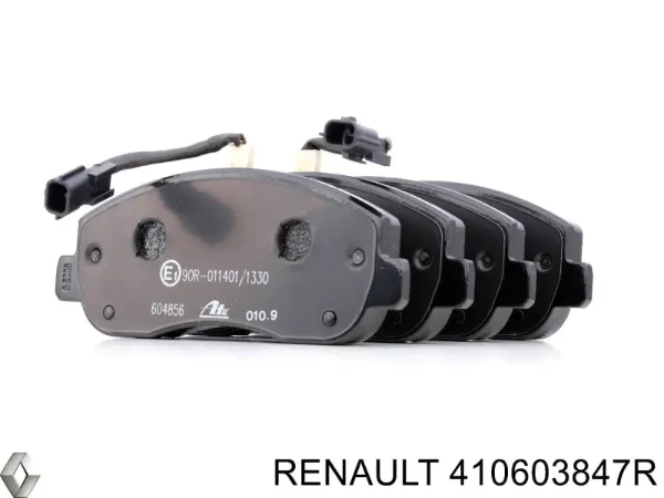 Sapatas do freio dianteiras de disco 410603847R Renault (RVI)