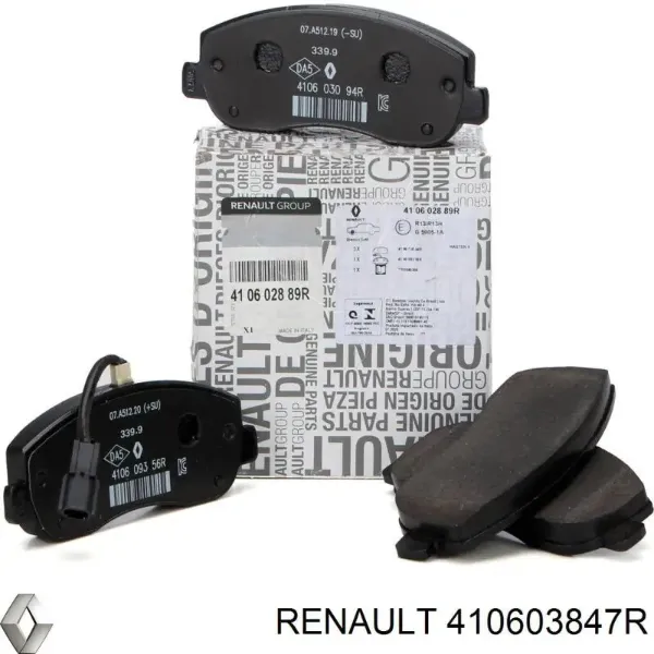 Compre 410603847R Renault (RVI) Sapatas do freio dianteiras de disco