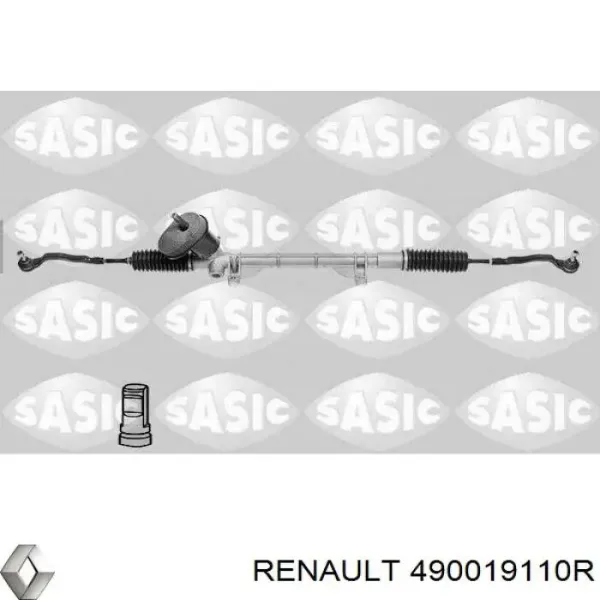 490019110R Renault (RVI) cremalheira da direção