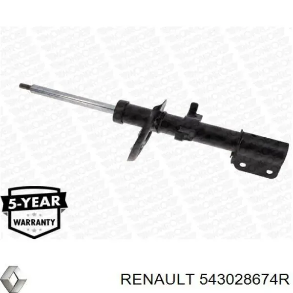 Amortecedor dianteiro 543028674R Renault (RVI)