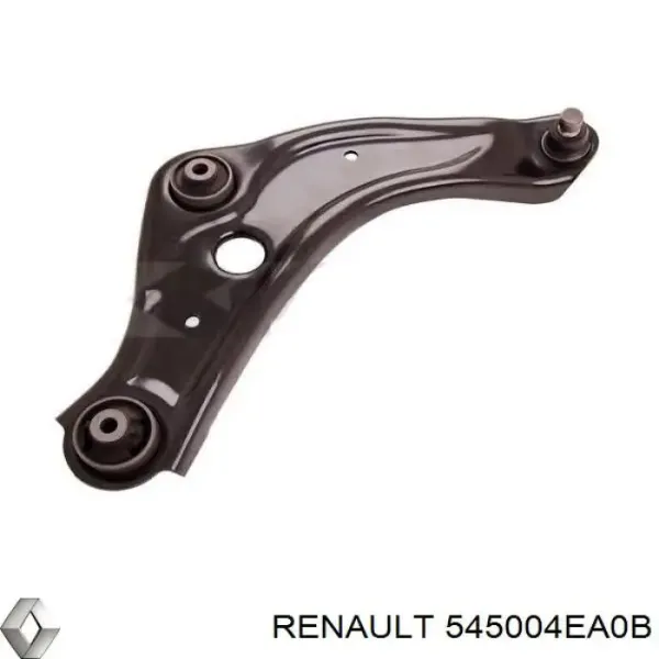 Braço oscilante inferior direito de suspensão dianteira 545004EA0B Renault (RVI)