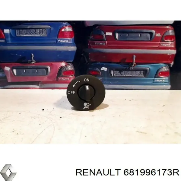 Fecho de desligação (desativação) de cinto de segurança de passageiro 681996173R Renault (RVI)