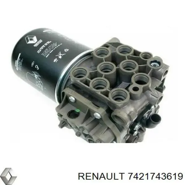 Secador de ar do sistema pneumático 7421743619 Renault (RVI)