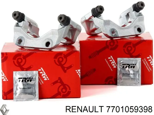 Compre 7701059398 Renault (RVI) Braçadeira do freio de suporte dianteiro