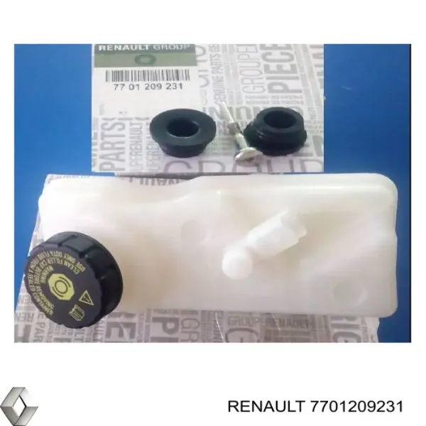 Tanque de cilindro mestre do freio (de fluido de freio) para Renault Megane (BM0, CM0)