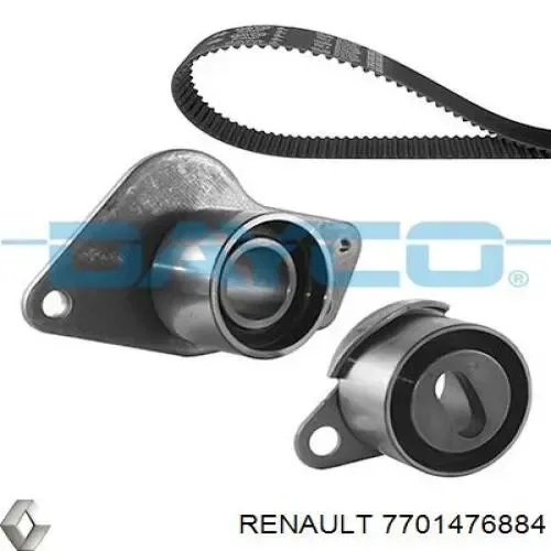 Correia do mecanismo de distribuição de gás, kit 7701476884 Renault (RVI)