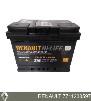 Bateria recarregável (PILHA) 7711238597 RENAULT