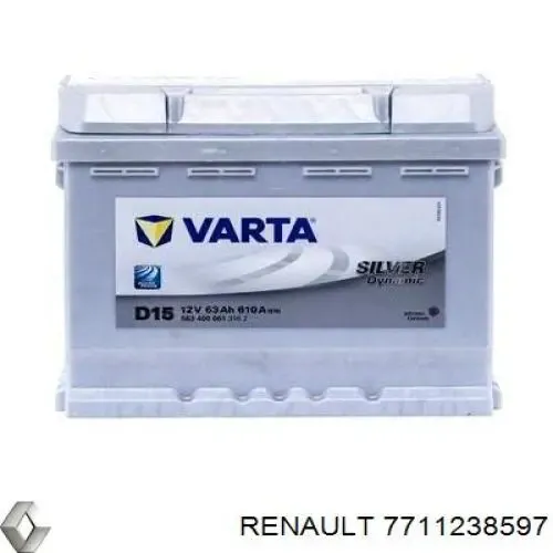 7711238597 Renault (RVI) Bateria recarregável (PILHA)