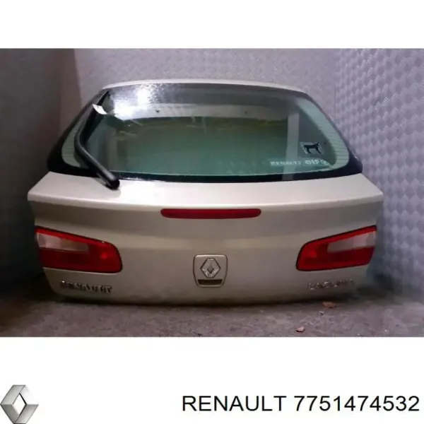 Porta traseira (3ª/5ª porta-malas (tampa de alcapão) Renault Laguna II