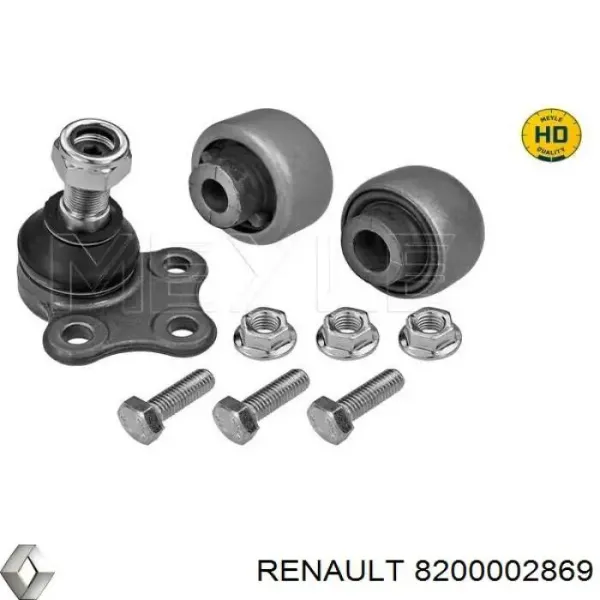 Bloco silencioso dianteiro do braço oscilante inferior Renault (RVI) 8200002869
