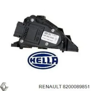 Sensor de posição de pedal de acelerador (de gás) 8200089851 RENAULT)
