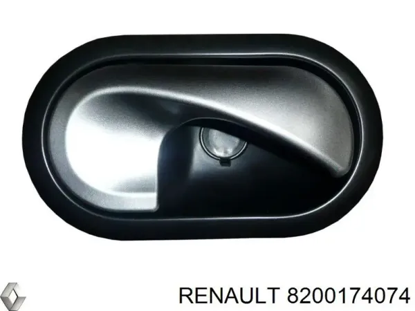 Maçaneta interna dianteira/traseira da porta direita 8200174074 Renault (RVI)