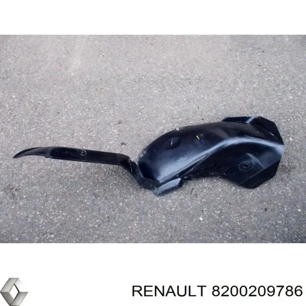 Guarda-barras do pára-lama traseiro esquerdo 8200209786 Renault (RVI)
