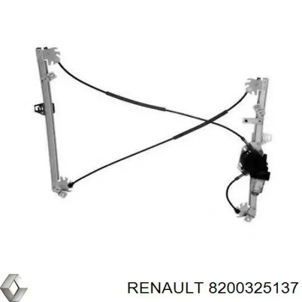 Mecanismo de acionamento de vidro da porta dianteira direita 8200325137 Renault (RVI)
