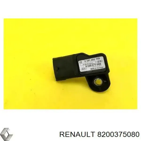 Sensor de pressão no coletor de admissão, MAP 8200375080 Renault (RVI)