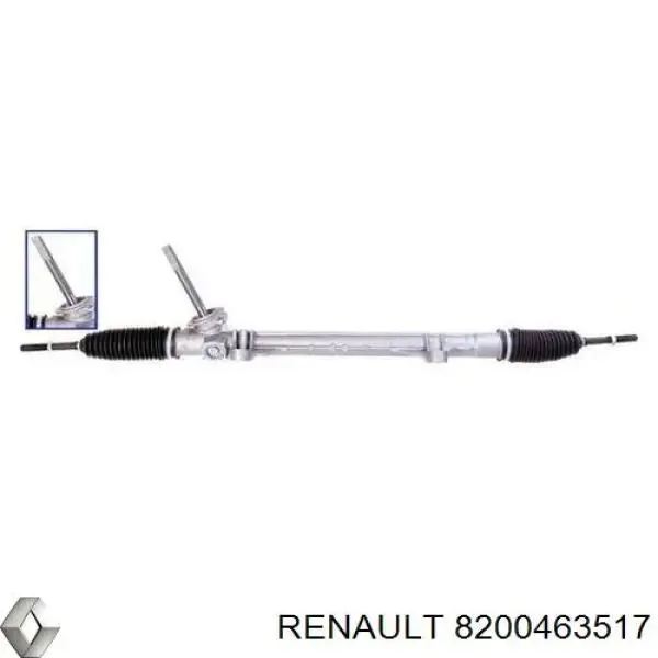 8200463517 Renault (RVI) cremalheira da direção